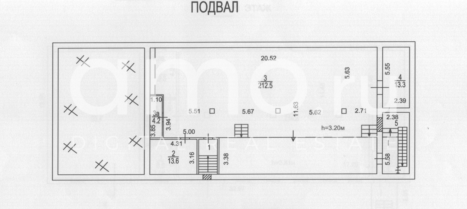 Планировка офиса 1183.2 м², 1 этаж, Административное здание «г Москва, Электролитный пр-д, 3, стр. 23»
